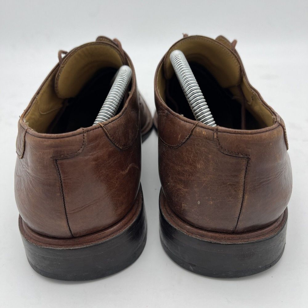 Mezlan Fiore Brown Leather Lace-Up Split Toe Apron Oxford Shoes Men's US 11 M - Picture 4 of 16